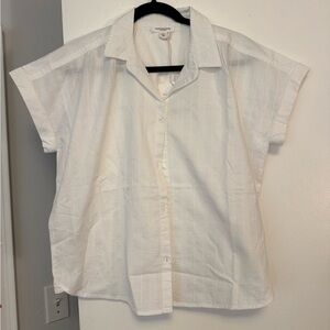 Beachlunchlounge Ivory Textured Blouse